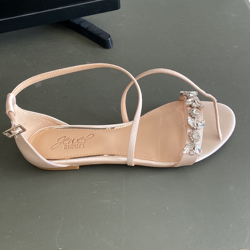 Badgley mischka jeweled flats